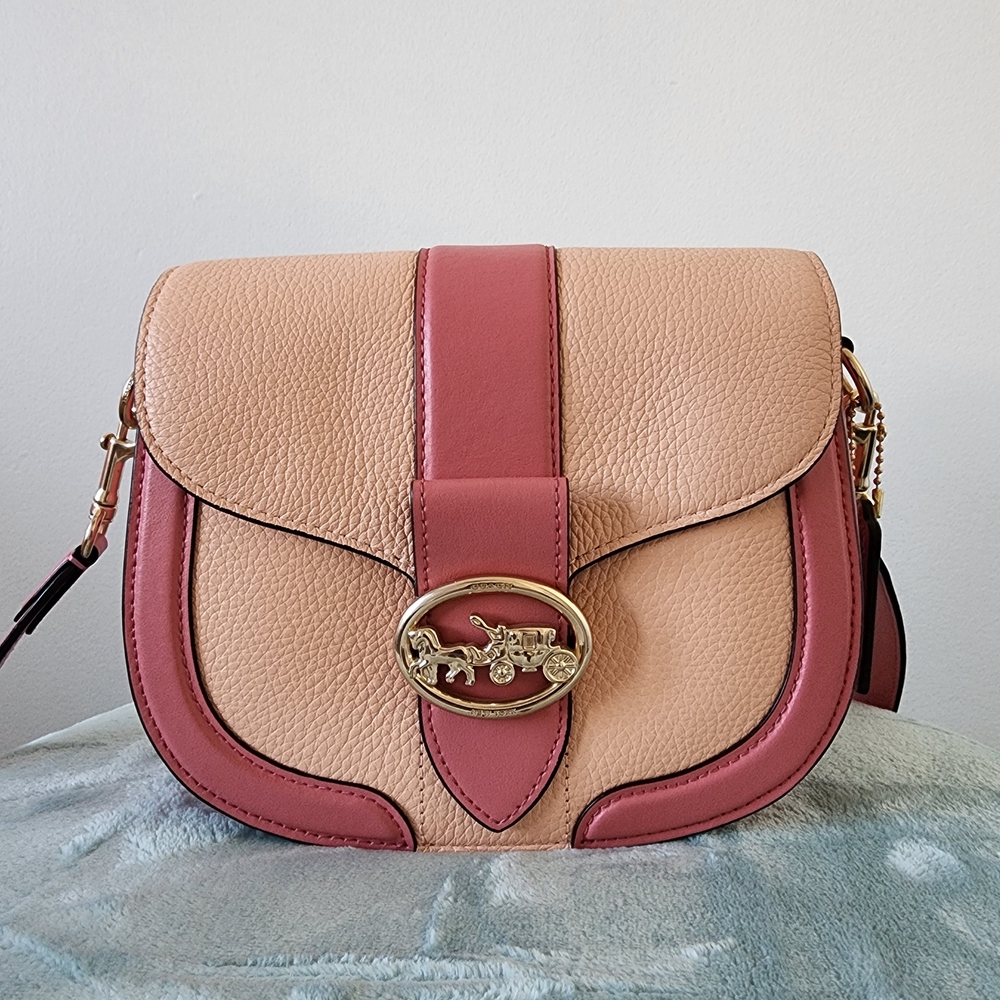 Coach Elegant Pink and Tan Women's Bag